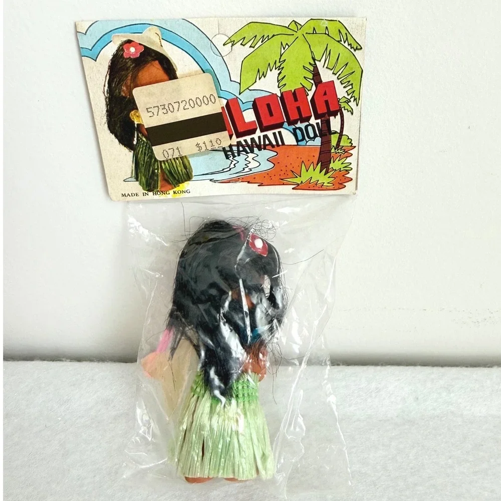 Aloha Hawaii Hula Girl Doll Set Vintage 3.5